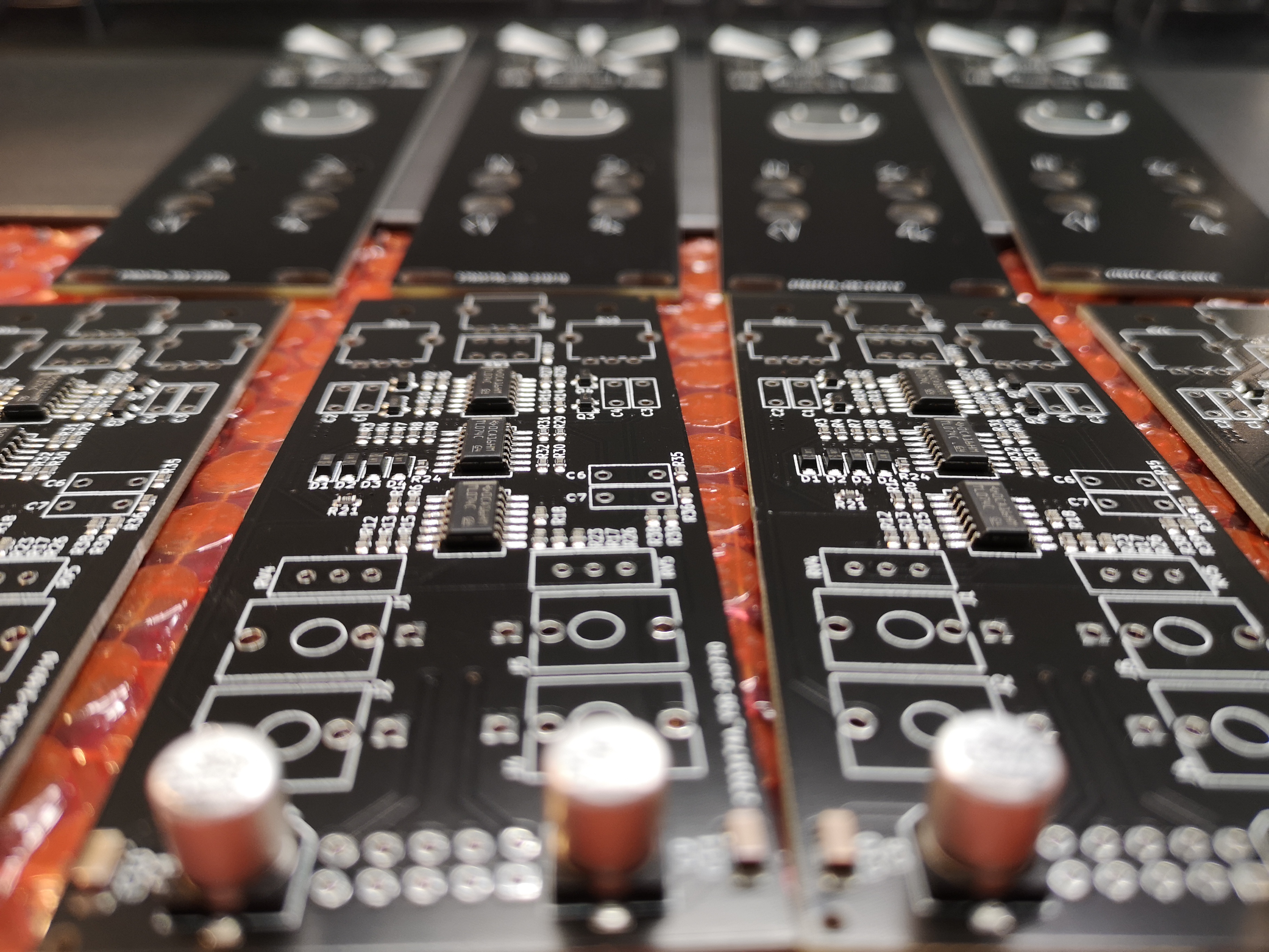 Mx JFET boards close-up shot